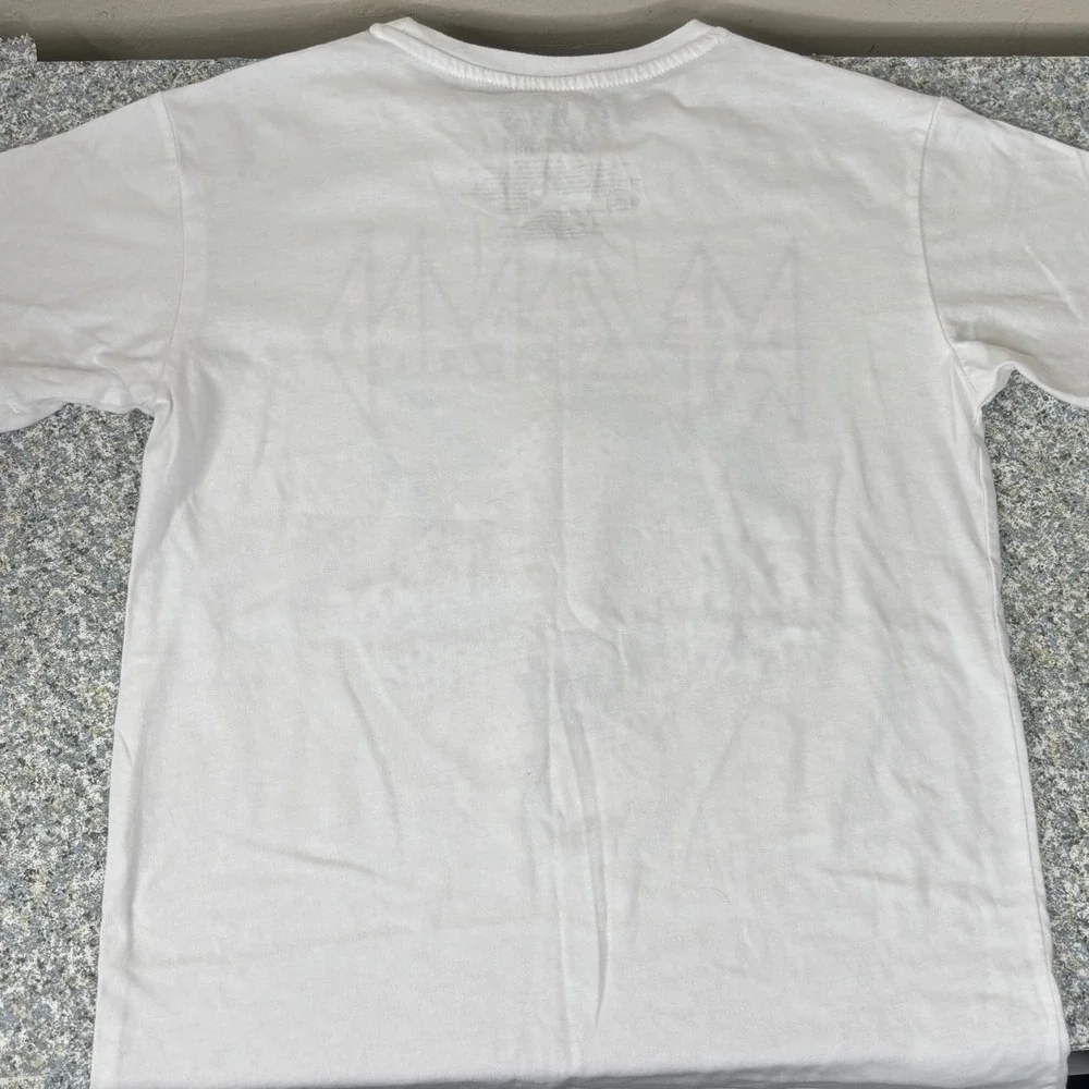 Def Leppard T-Shirt Kids Size L 10/12 White Cotton Blend Snow Leopard Rock Band